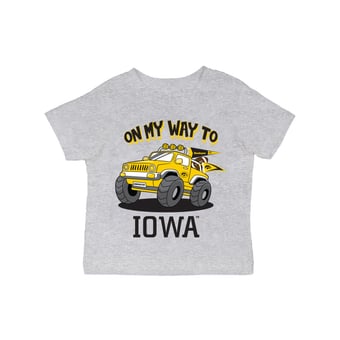 Infant Vive La Fete Gray Iowa Hawkeyes On My Way T-Shirt