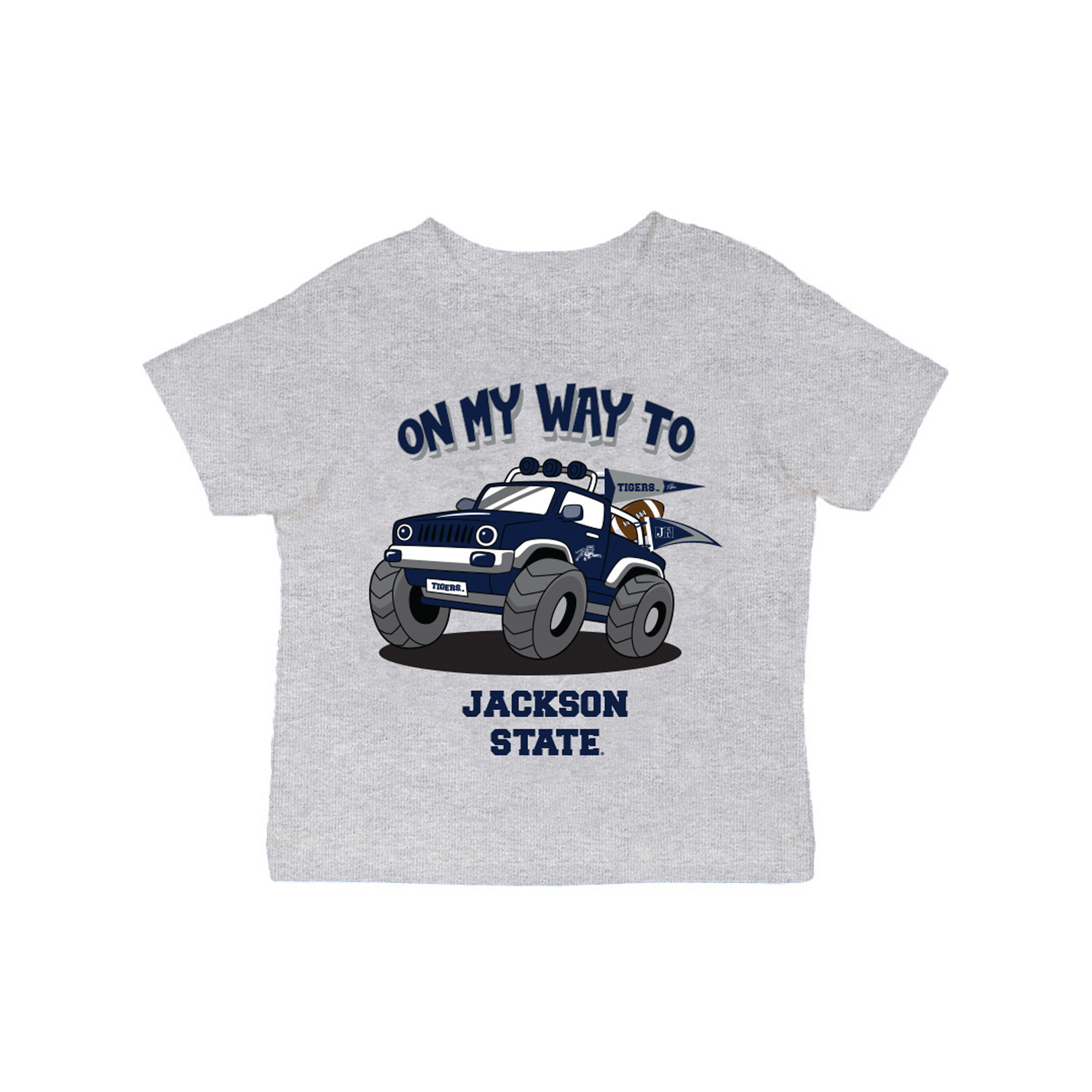 Infant Vive La Fete Gray Jackson State Tigers On My Way T-Shirt