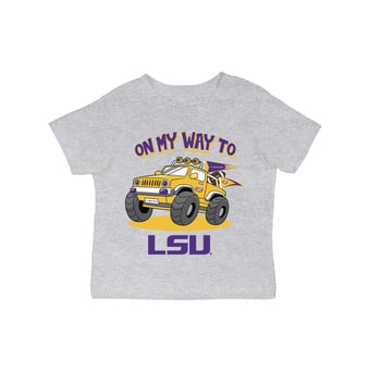 Infant Vive La Fete Gray LSU Tigers On My Way T-Shirt