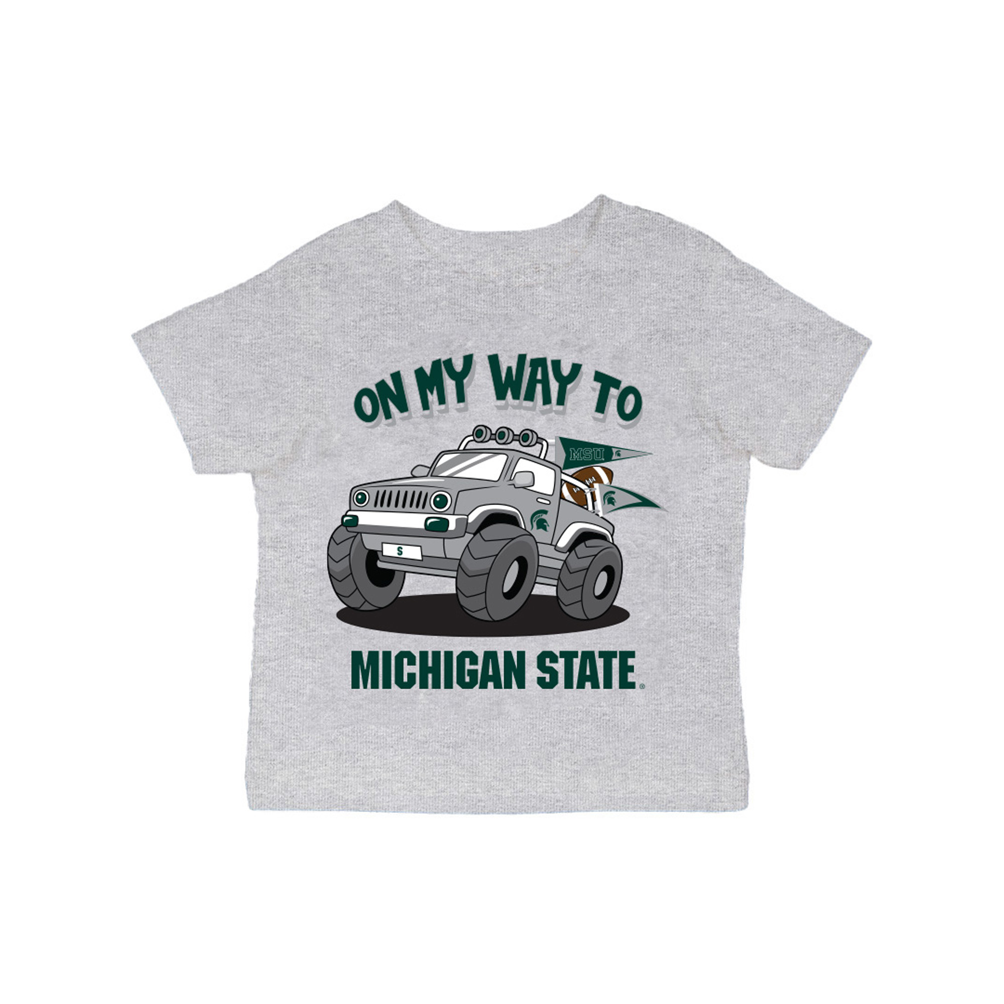 Infant Vive La Fete Gray Michigan State Spartans On My Way T-Shirt