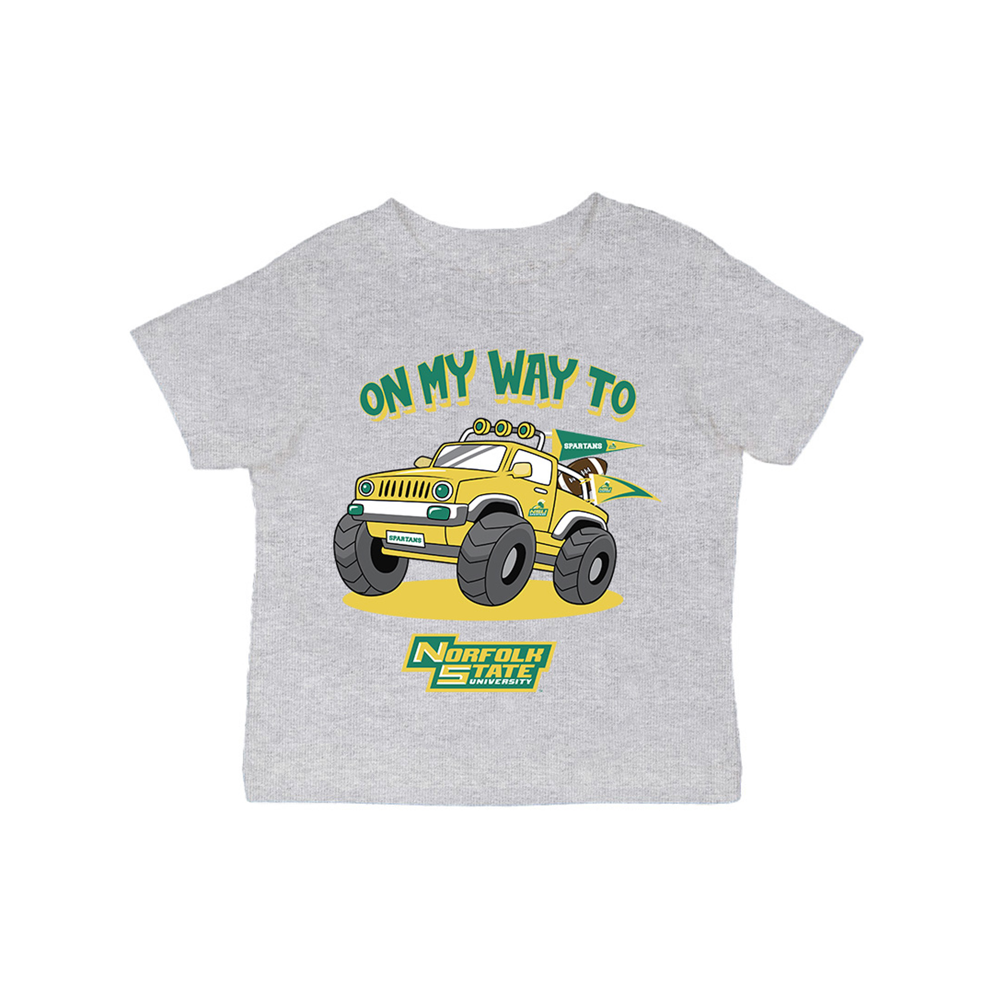 Infant Vive La Fete Gray Norfolk State Spartans On My Way T-Shirt