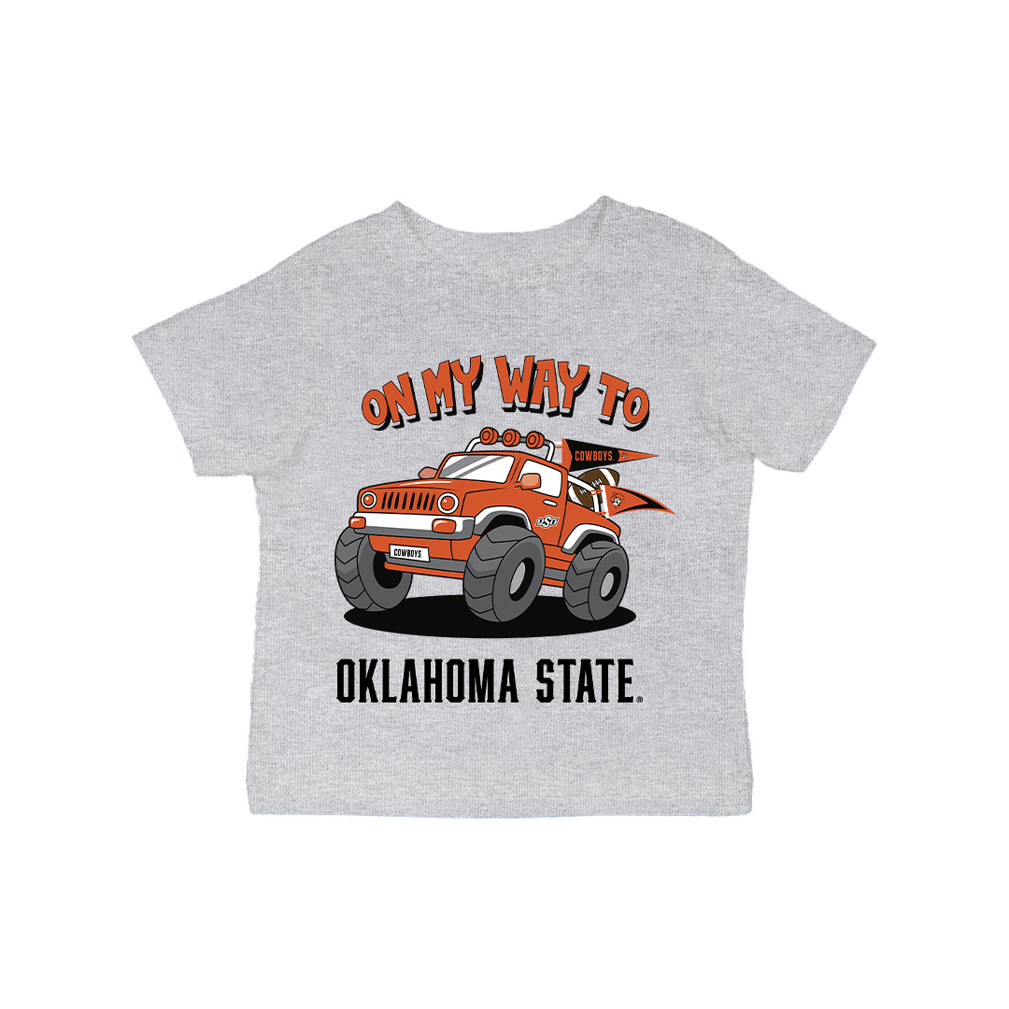 Infant Vive La Fete Gray Oklahoma State Cowboys On My Way T-Shirt