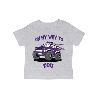 Infant Vive La Fete Gray TCU Horned Frogs On My Way T-Shirt