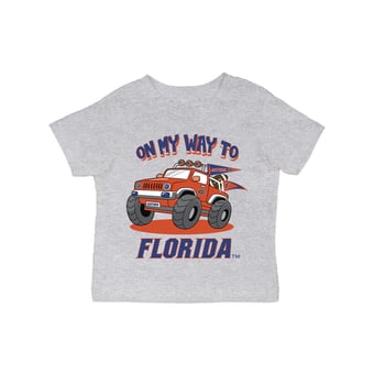 Infant Vive La Fete Gray Florida Gators On My Way T-Shirt