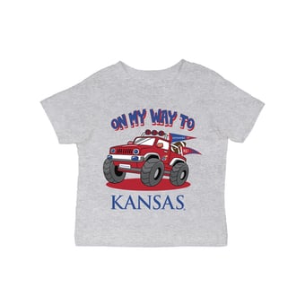 Infant Vive La Fete Gray Kansas Jayhawks On My Way T-Shirt