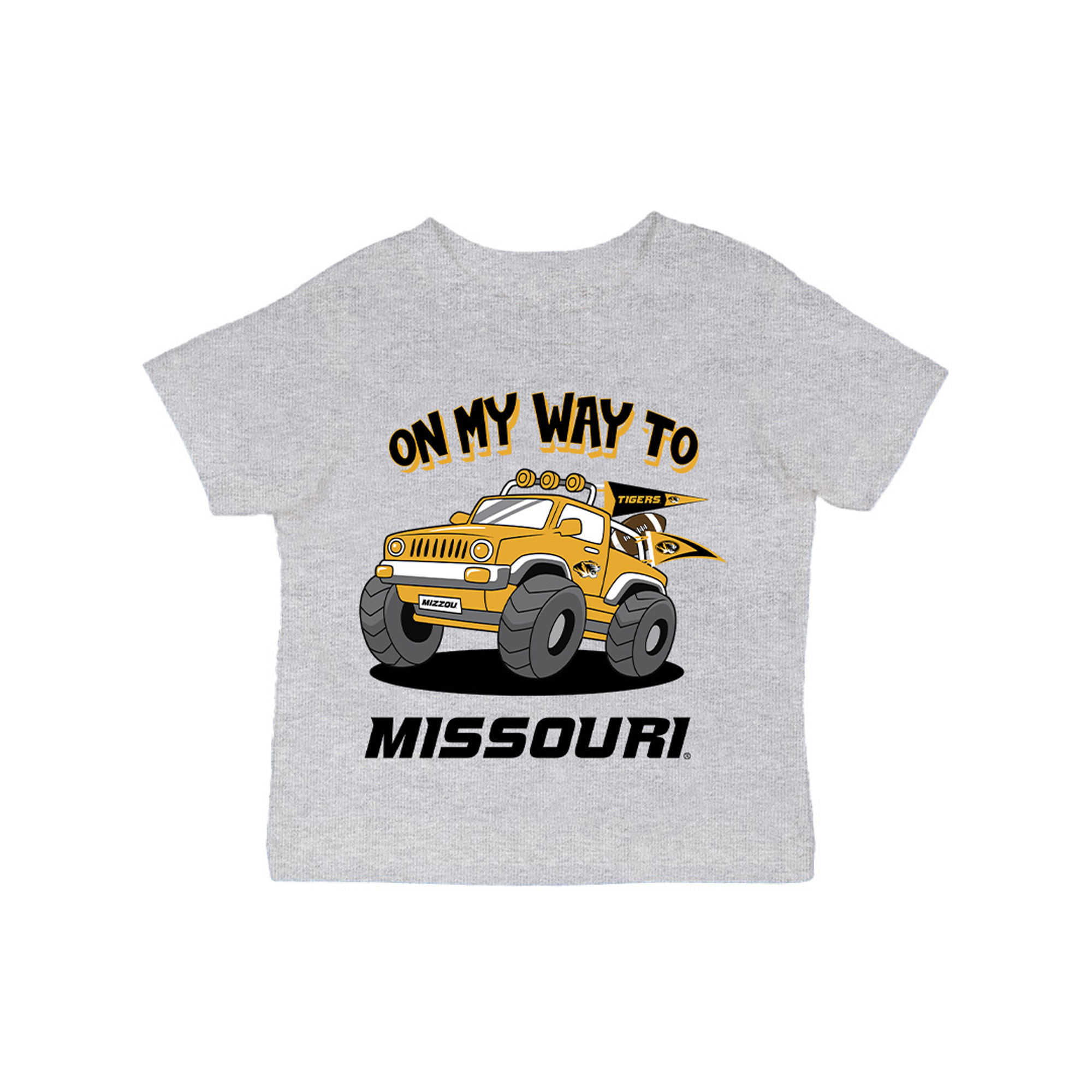 Infant Vive La Fete Gray Missouri Tigers On My Way T-Shirt