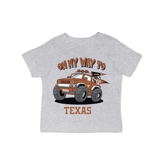 Infant Vive La Fete Gray Texas Longhorns On My Way T-Shirt