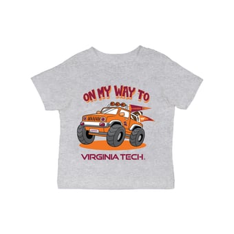 Infant Vive La Fete Gray Virginia Tech Hokies On My Way T-Shirt