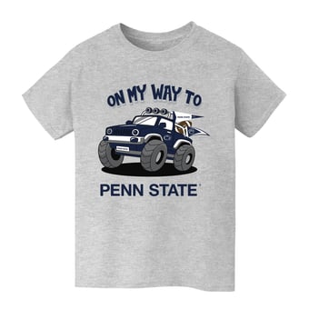Youth Vive La Fete Gray Penn State Nittany Lions On My Way T-Shirt