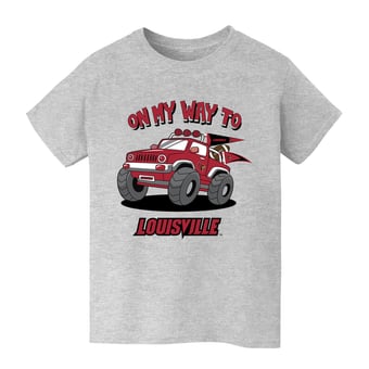 Youth Vive La Fete Gray Louisville Cardinals On My Way T-Shirt