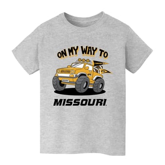Youth Vive La Fete Gray Missouri Tigers On My Way T-Shirt