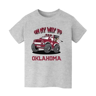Youth Vive La Fete Gray Oklahoma Sooners On My Way T-Shirt