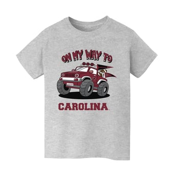 Youth Vive La Fete Gray South Carolina Gamecocks On My Way T-Shirt
