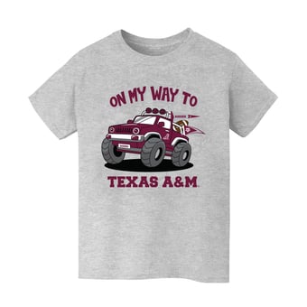 Youth Vive La Fete Gray Texas A&M Aggies On My Way T-Shirt