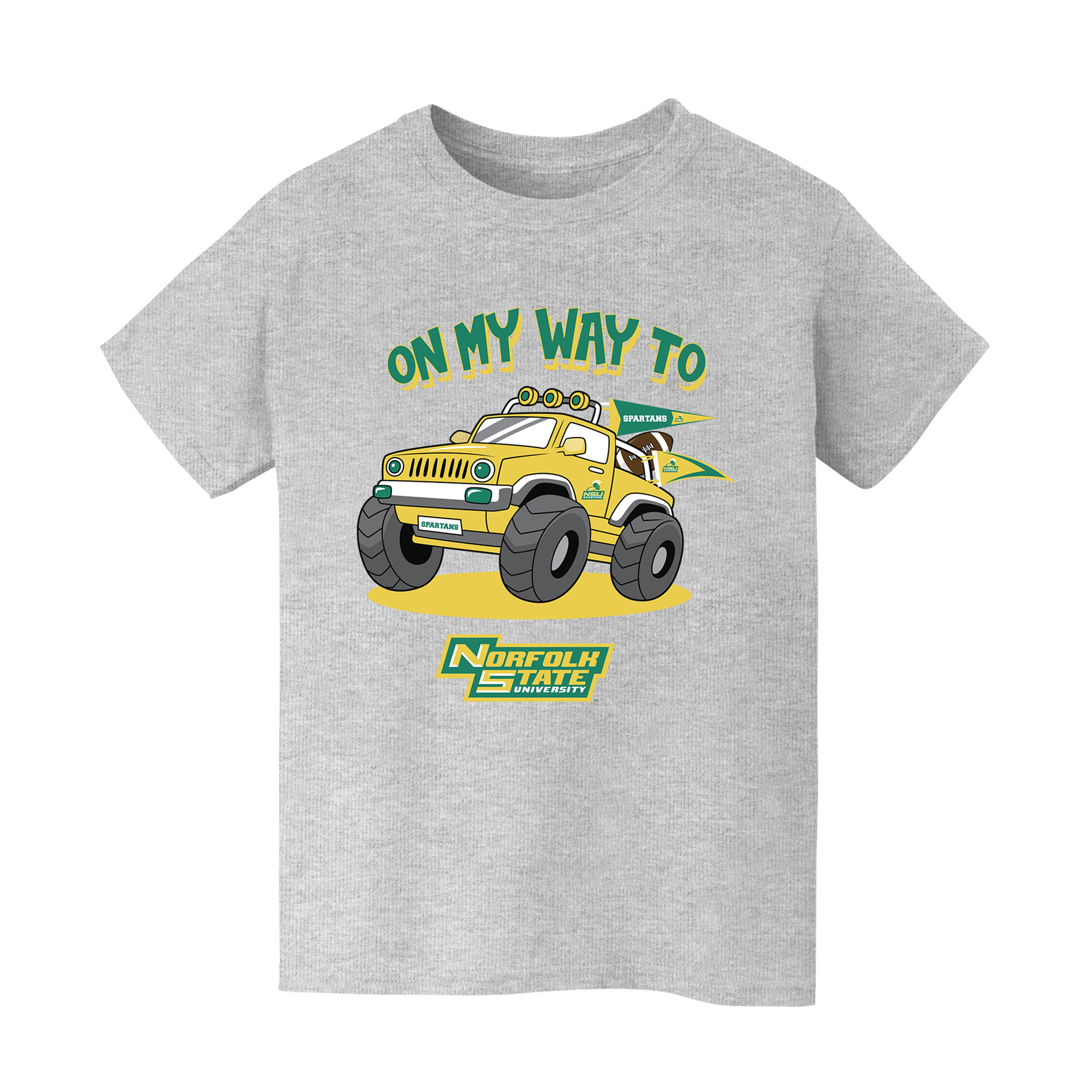 Youth Vive La Fete Gray Norfolk State Spartans On My Way T-Shirt