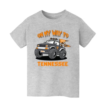Youth Vive La Fete Gray Tennessee Volunteers On My Way T-Shirt
