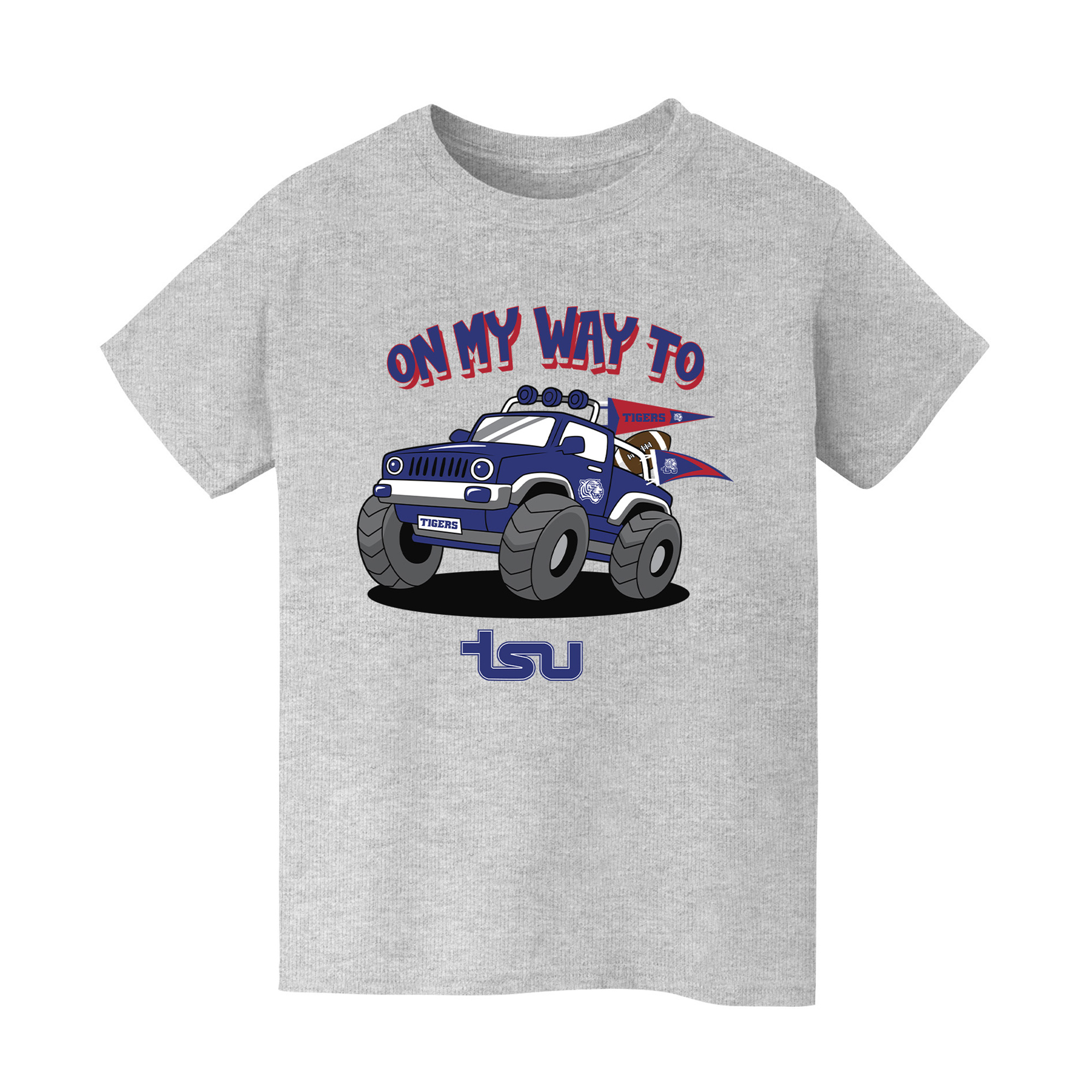 Youth Vive La Fete Gray Tennessee State Tigers On My Way T-Shirt