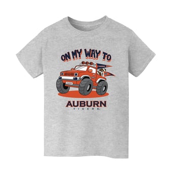Youth Vive La Fete Gray Auburn Tigers On My Way T-Shirt