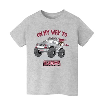 Youth Vive La Fete Gray Alabama Crimson Tide On My Way T-Shirt
