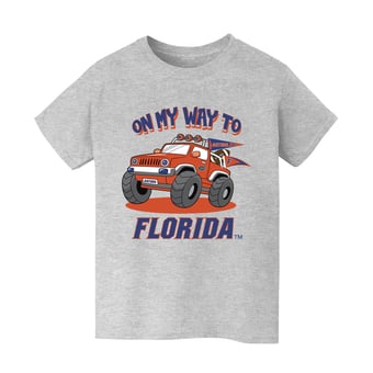 Youth Vive La Fete Gray Florida Gators On My Way T-Shirt