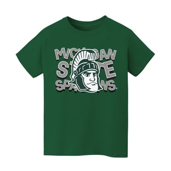 Infant Vive La Fete Green Michigan State Spartans Mascot & Name T-Shirt