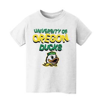 Infant Vive La Fete White Oregon Ducks Mascot & Name T-Shirt