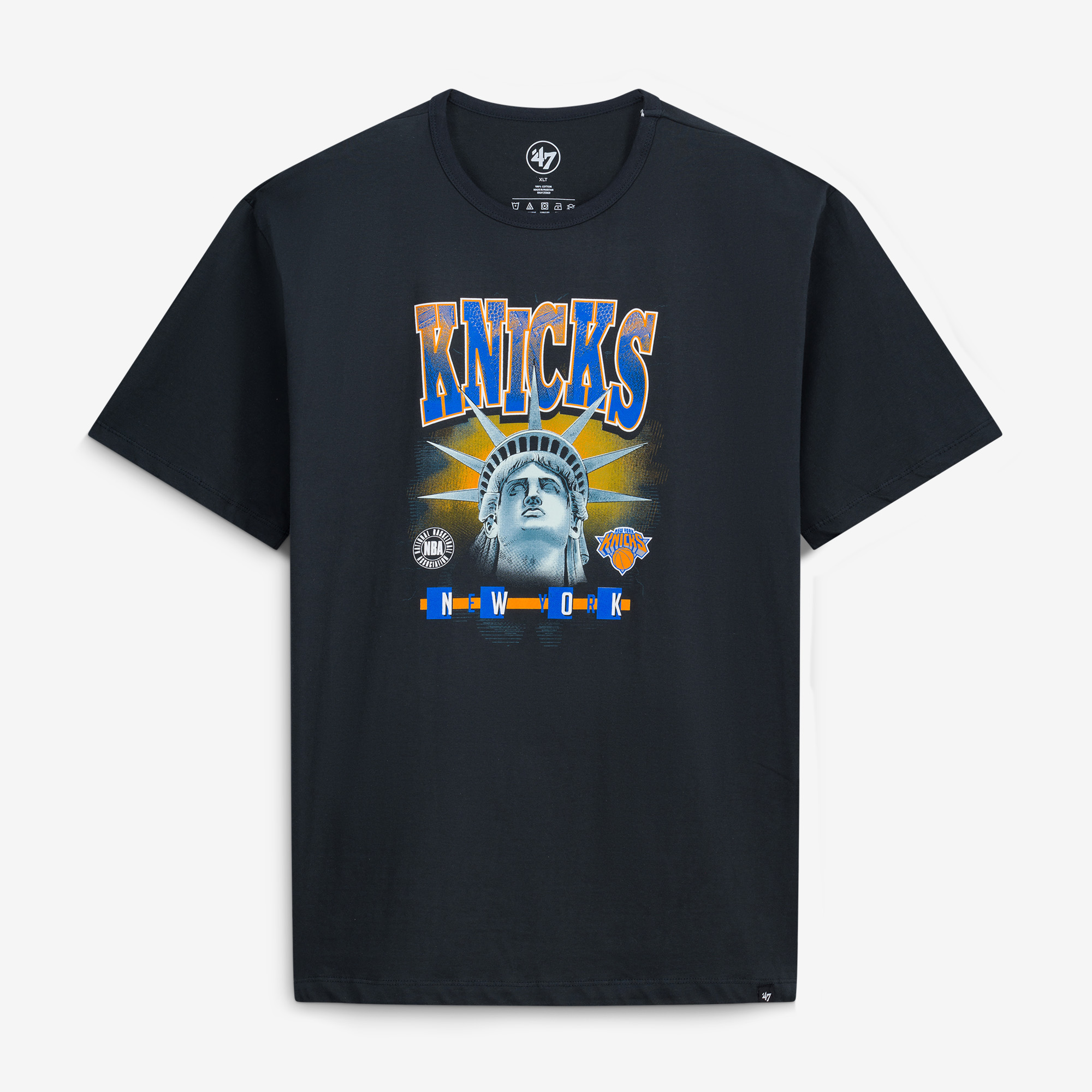 Men's Profile Black New York Knicks Big & Tall Statue T-Shirt