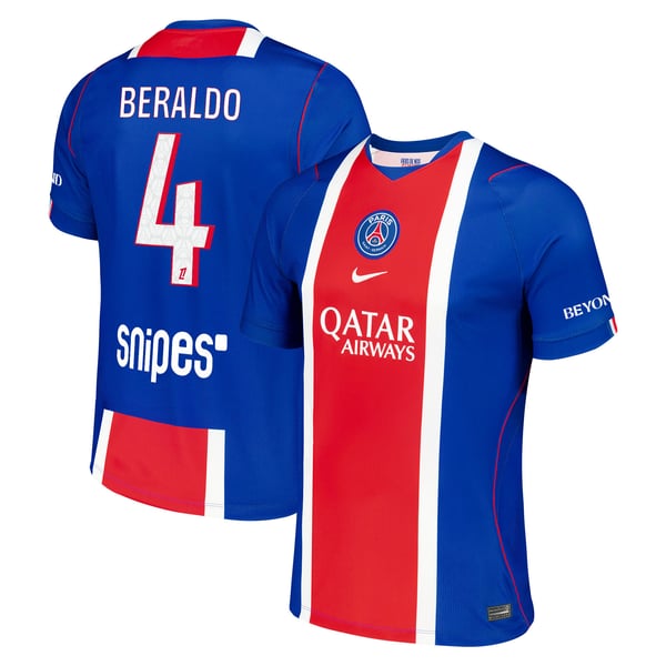 Maillot Domicile Stadium PSG Nike 26/27 avec flocage Beraldo 4