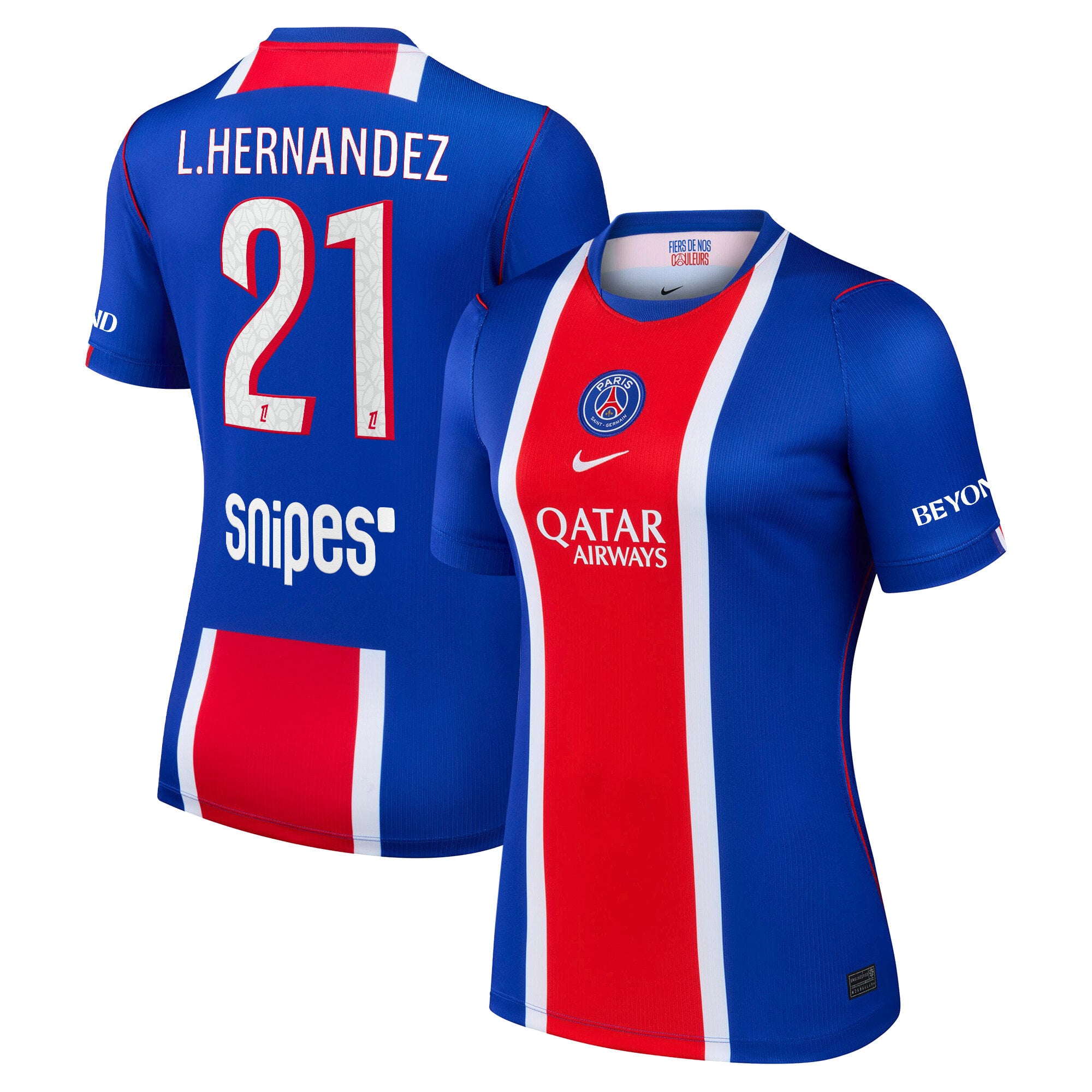 PSG Nike Stadium Heimtrikot 2026-27 - Damen mit Aufdruck L.Hernandez 21