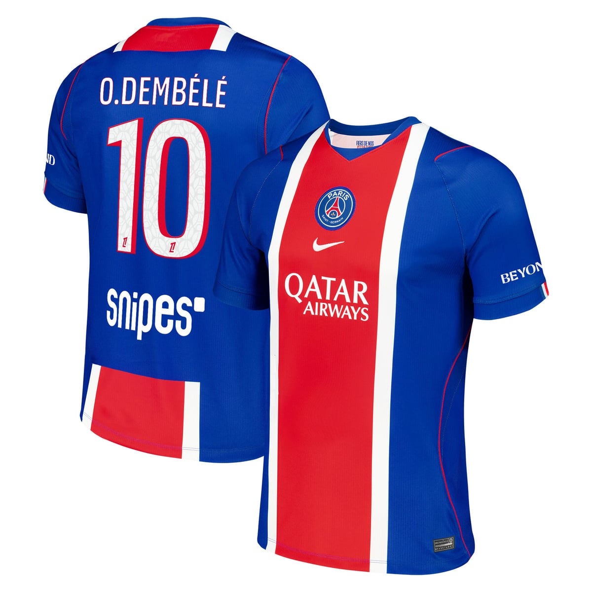 Maillot Domicile Stadium PSG Nike 26/27 avec flocage O.Dembélé 10