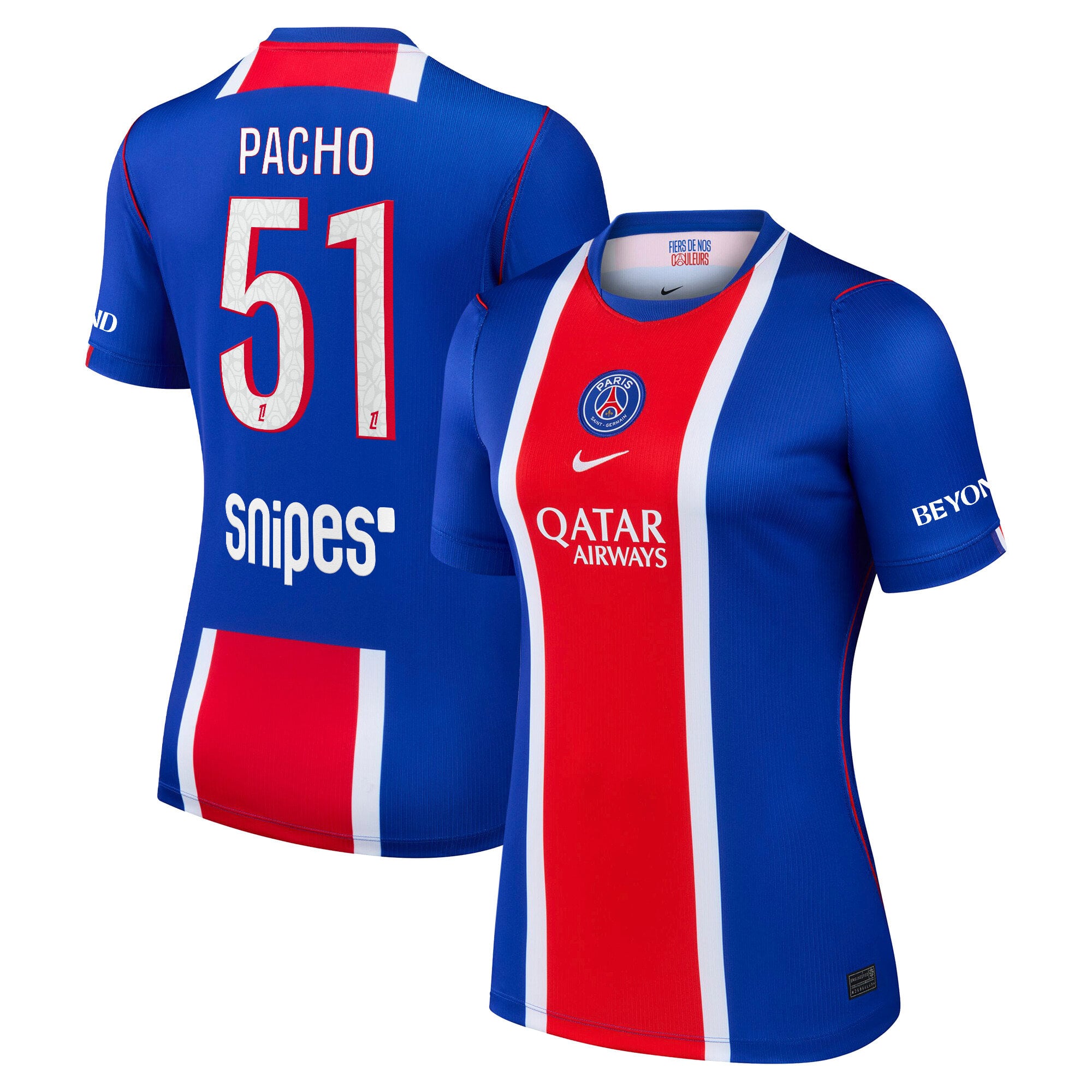 PSG Nike Stadium Heimtrikot 2026-27 - Damen mit Aufdruck Pacho 51