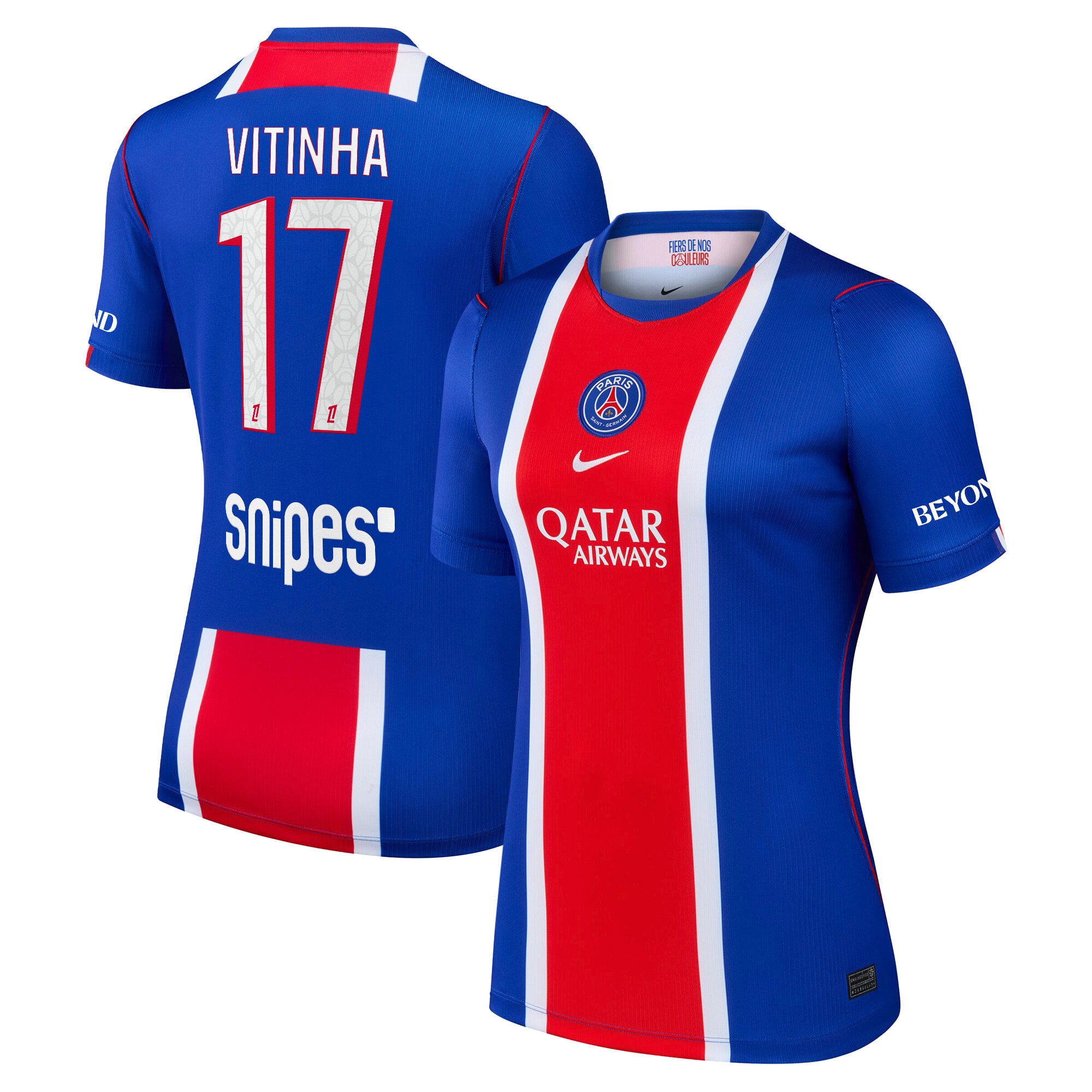 PSG Nike Stadium Heimtrikot 2026-27 - Damen mit Aufdruck Vitinha 17