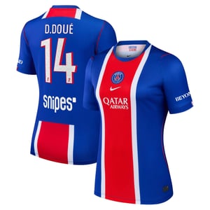 Maillot Domicile Stadium PSG Nike 26/27 - Femme avec flocage D.Doué 14, vue 1