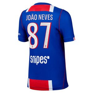 Maillot Domicile Stadium PSG Nike 26/27 - Enfant avec flocage João Neves 87, vue 4