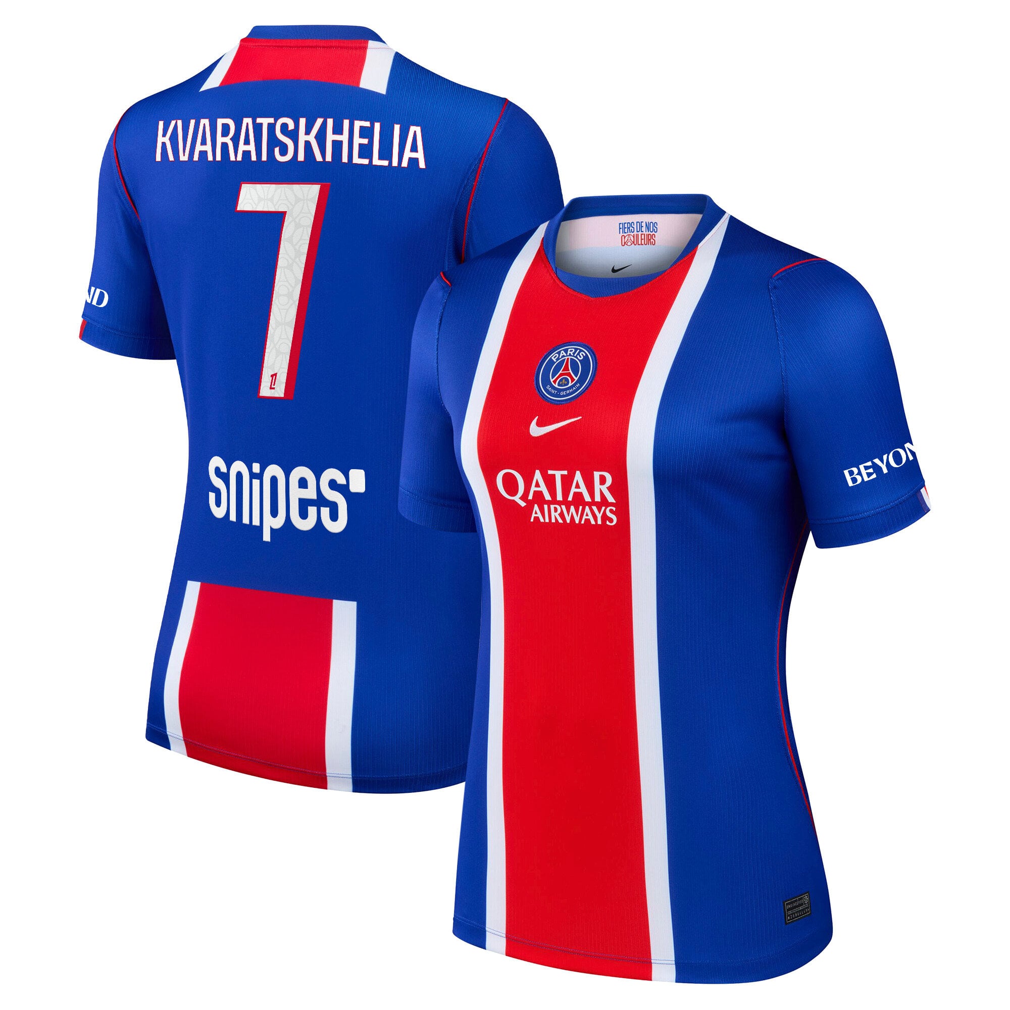 PSG Nike Stadium Heimtrikot 2026-27 - Damen mit Aufdruck Kvaratskhelia 7