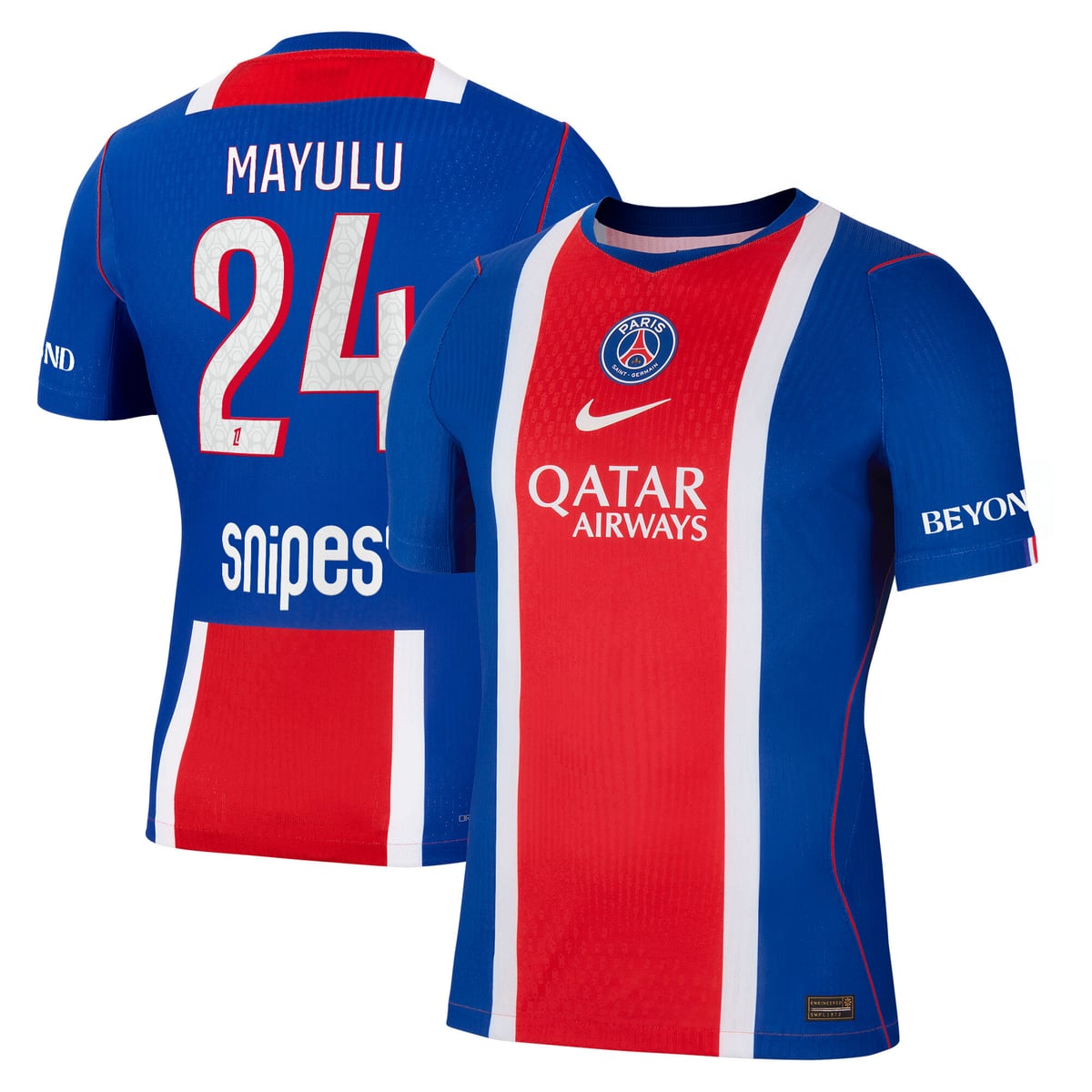 Maillot Domicile Match PSG Nike Aero-FIT 26/27 avec flocage Mayulu 24