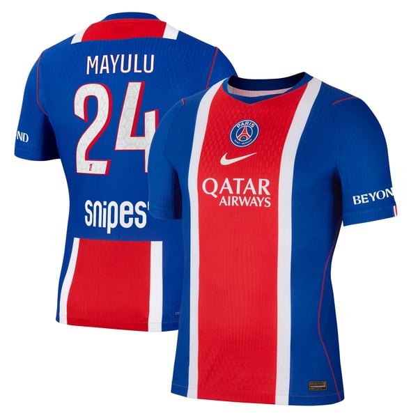 Maillot Domicile Match PSG Nike Aero-FIT 26/27 avec flocage Mayulu 24