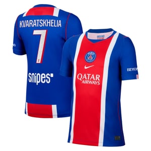 Maillot Domicile Stadium PSG Nike 26/27 - Enfant avec flocage Kvaratskhelia 7, vue 2