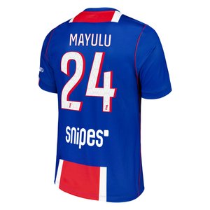 Maillot Domicile Stadium PSG Nike 26/27 avec flocage Mayulu 24, vue 4