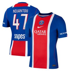 Maillot Domicile Match PSG Nike Aero-FIT 26/27 avec flocage Ndjantou 47, vue 2