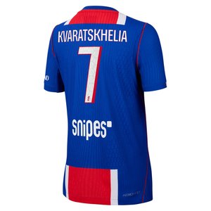 Maillot Domicile Match PSG Nike Aero-FIT 26/27 - Enfant avec flocage Kvaratskhelia 7, vue 4