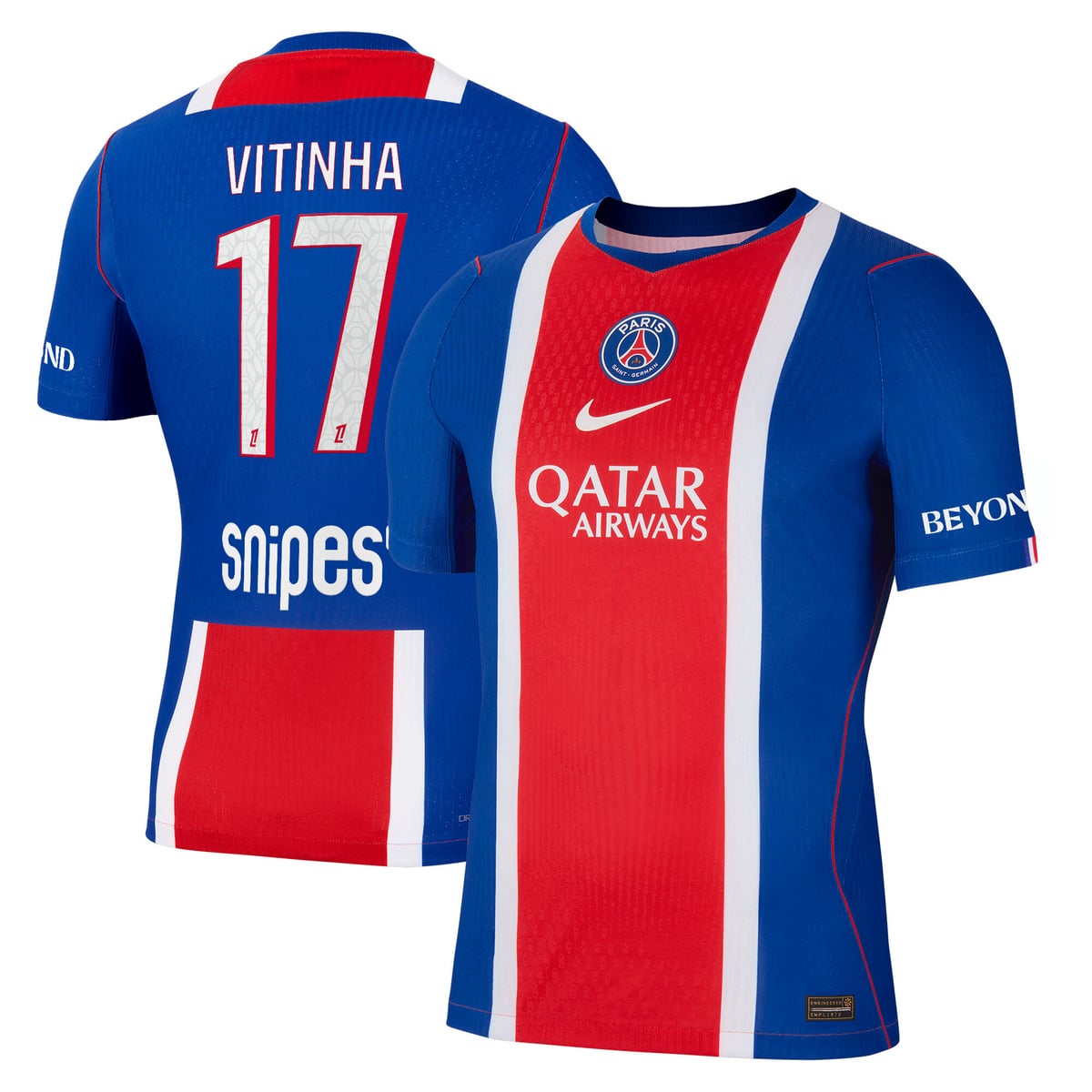 Maillot Domicile Match PSG Nike Aero-FIT 26/27 avec flocage Vitinha 17