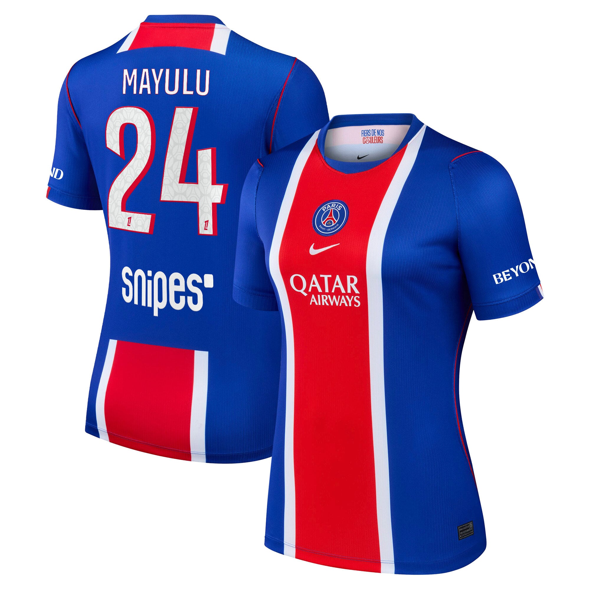 PSG Nike Stadium Heimtrikot 2026-27 - Damen mit Aufdruck Mayulu 24