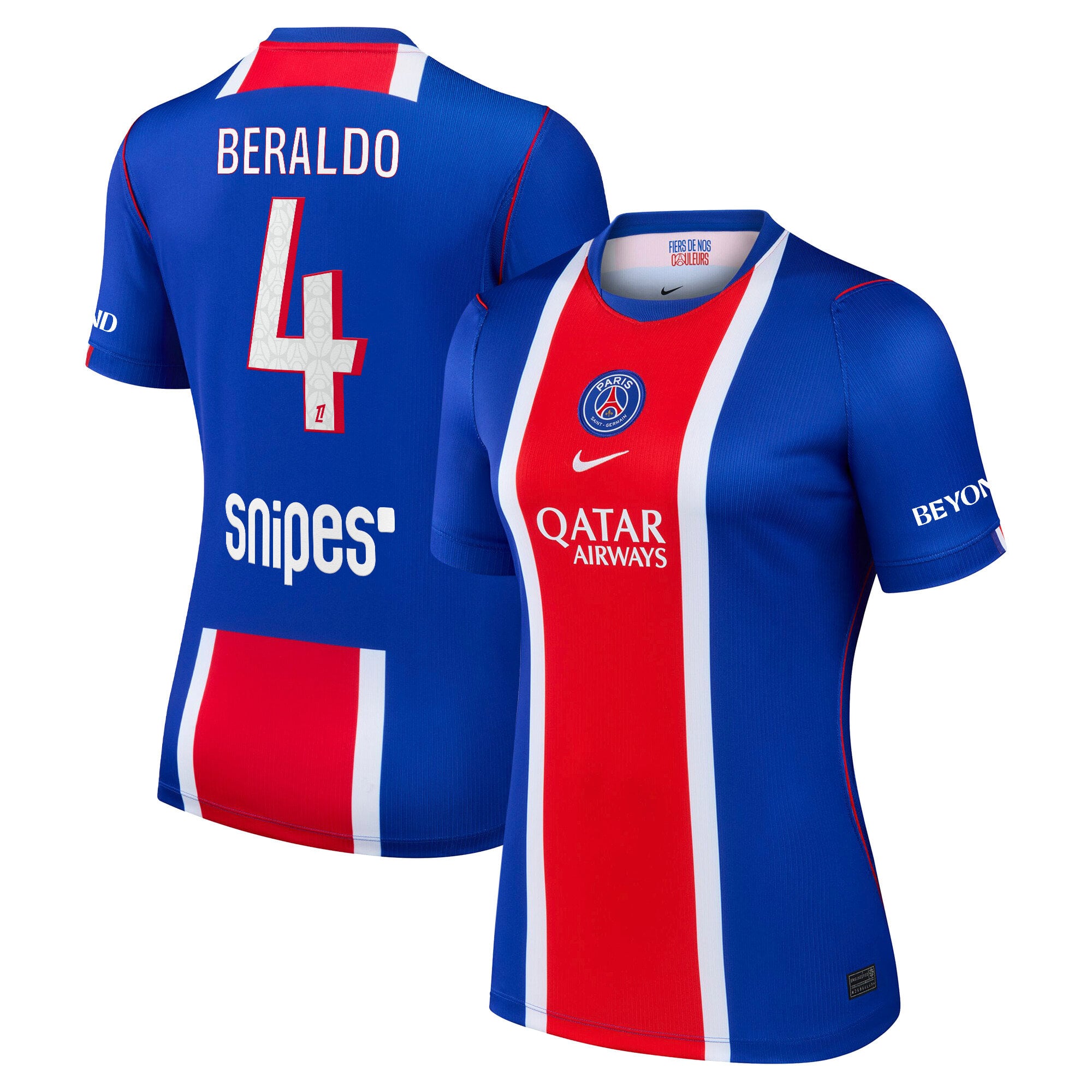 PSG Nike Stadium Heimtrikot 2026-27 - Damen mit Aufdruck Beraldo 4