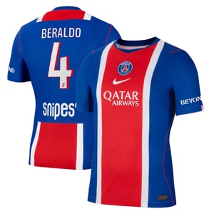 Maillot Domicile Match PSG Nike Aero-FIT 26/27 avec flocage Beraldo 4, vue 1