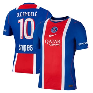Maillot Domicile Match PSG Nike Aero-FIT 26/27 avec flocage O.Dembélé 10, vue 1