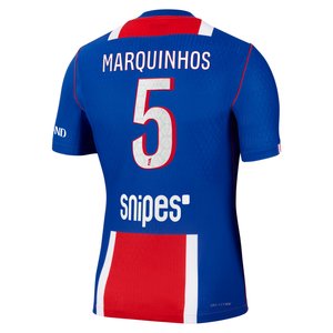 Maillot Domicile Match PSG Nike Aero-FIT 26/27 avec flocage Marquinhos 5, vue 4
