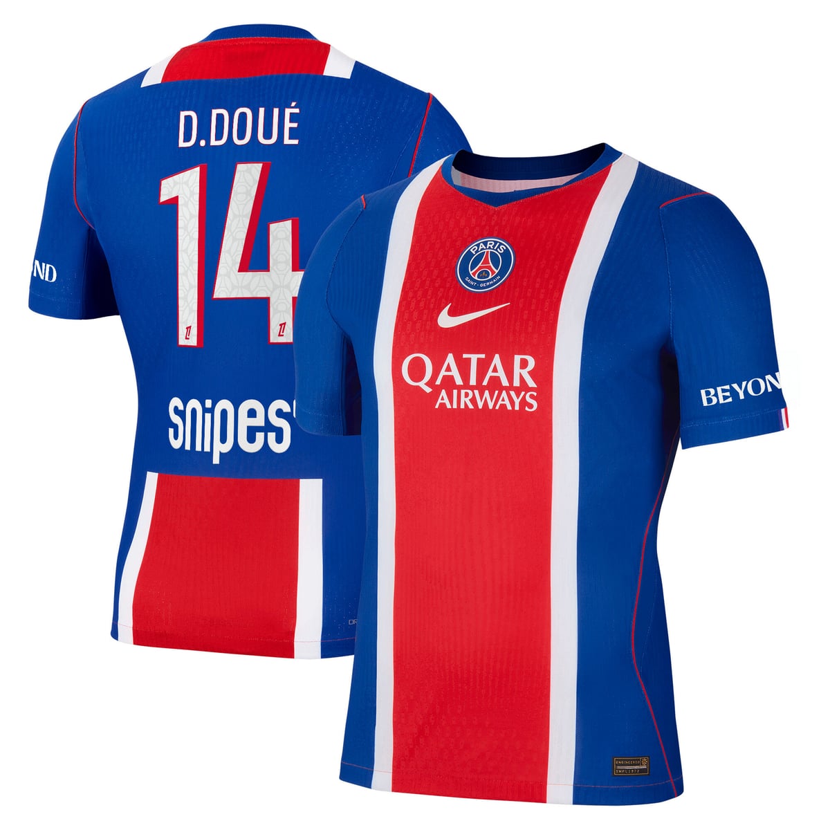 Maillot Domicile Match PSG Nike Aero-FIT 26/27 avec flocage D.Doué 14