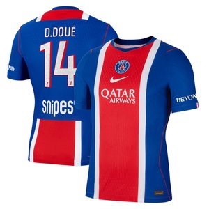Maillot Domicile Match PSG Nike Aero-FIT 26/27 avec flocage D.Doué 14, vue 1