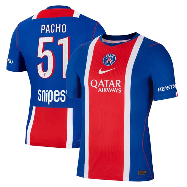 Maillot Domicile Match PSG Nike Aero-FIT 26/27 avec flocage Pacho 51